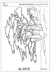 Ağaç boyama sayfaları 